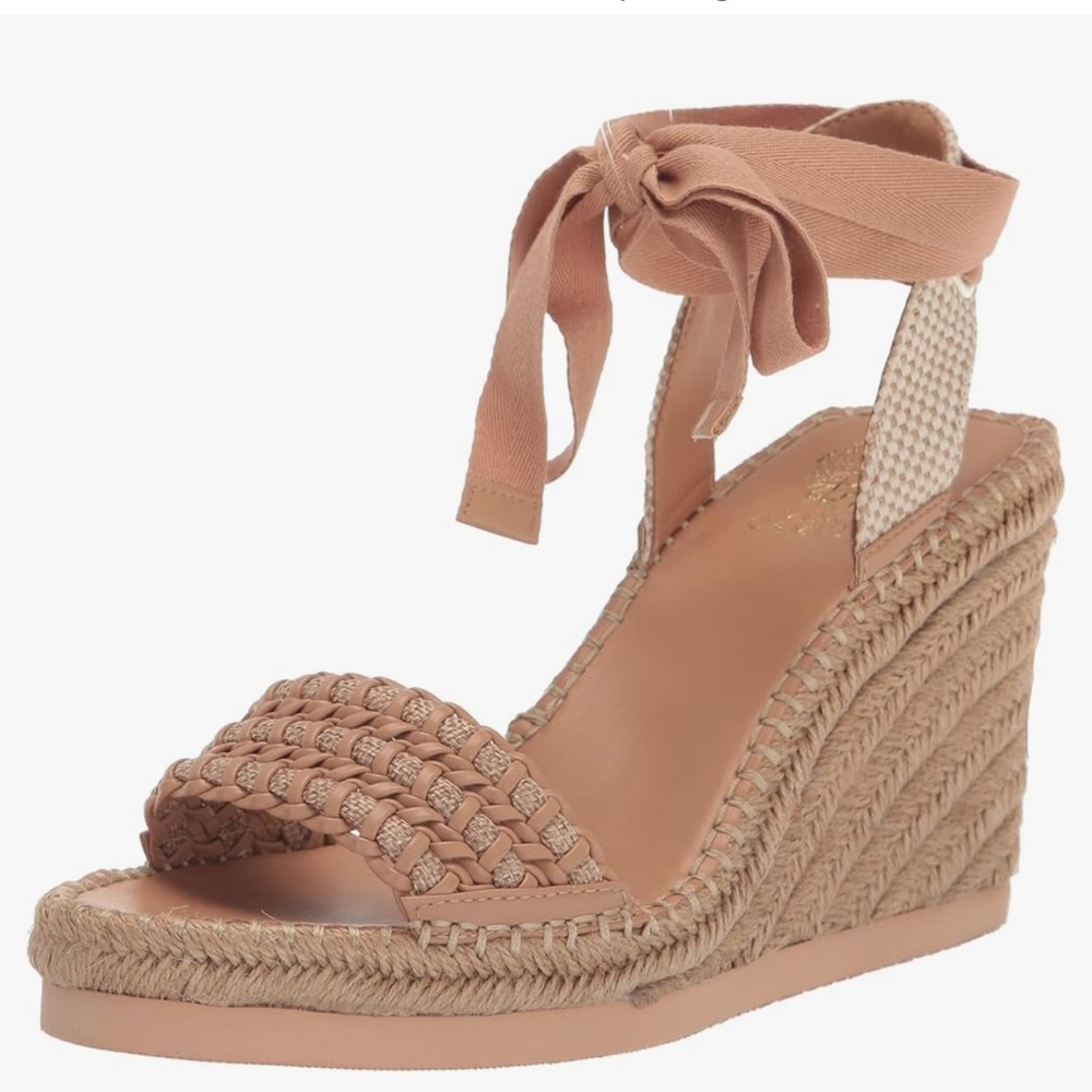 Vince Camuto Women's Brisshel Lace Up Wedge Sandal 7.5